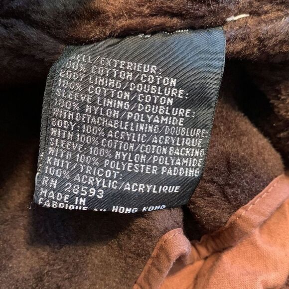 Brown Member's Only Classic Racer Jacket with Detachable Fuzzy Lining Size 46 - Picture 10 of 11